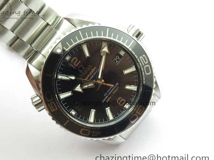 0116 Planet Ocean 39.5mm Black Ceramic Bezel SS VSF 1:1 Best Edition Black Dial on SS Bracelet A Stretchable 7890